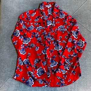 Sheer long sleeve shirt. Slim fit